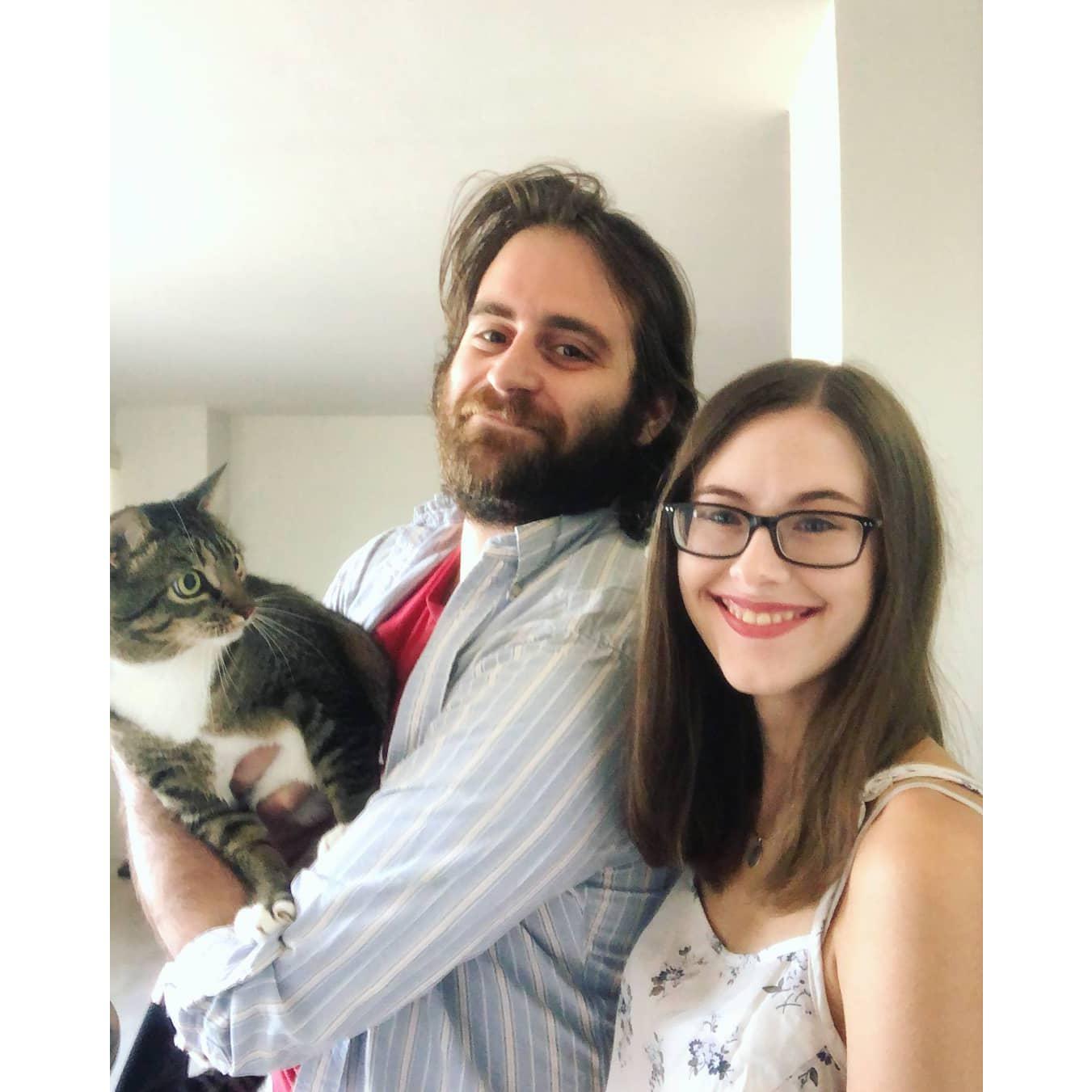 Our 2nd anniversary with our cat, Olessa, 9/24/2020