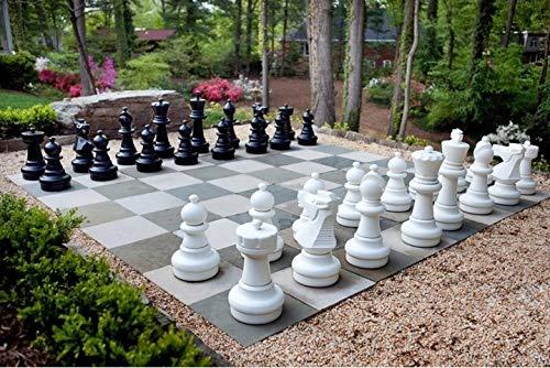 MegaChess Giant Oversized Premium Chess Pieces Complete Set with 25 Inch Tall King - Black and White