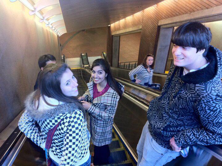 The first time Nikki and James were pictured together was during a class field trip to Boston.