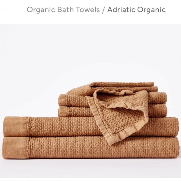 Adriatic Organic Towels - Set of 6 (ginger color)