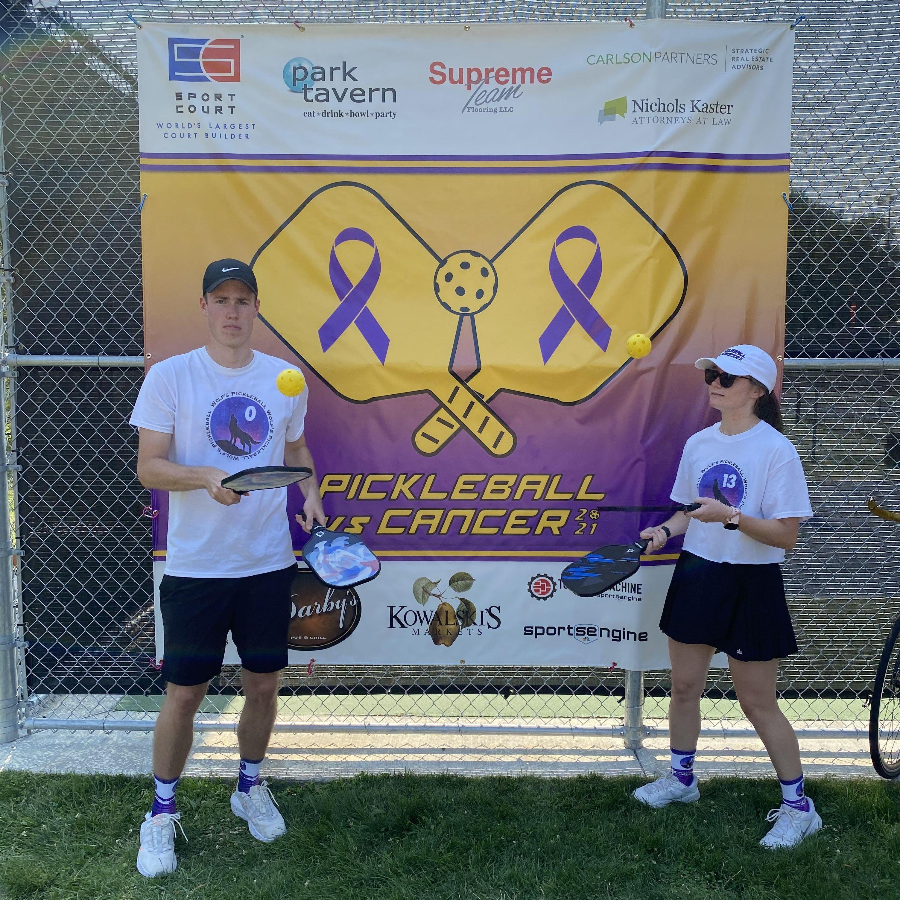 The first of many Pickleball vs Cancer tournament appearances in Minnesota