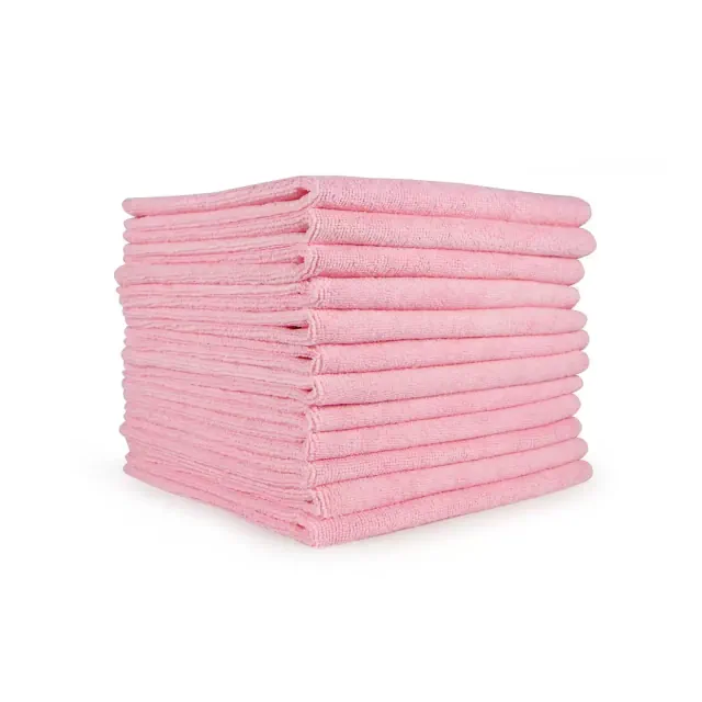 Smart Choice Microfiber Cleaning Cloths 12x12 30gm Pink