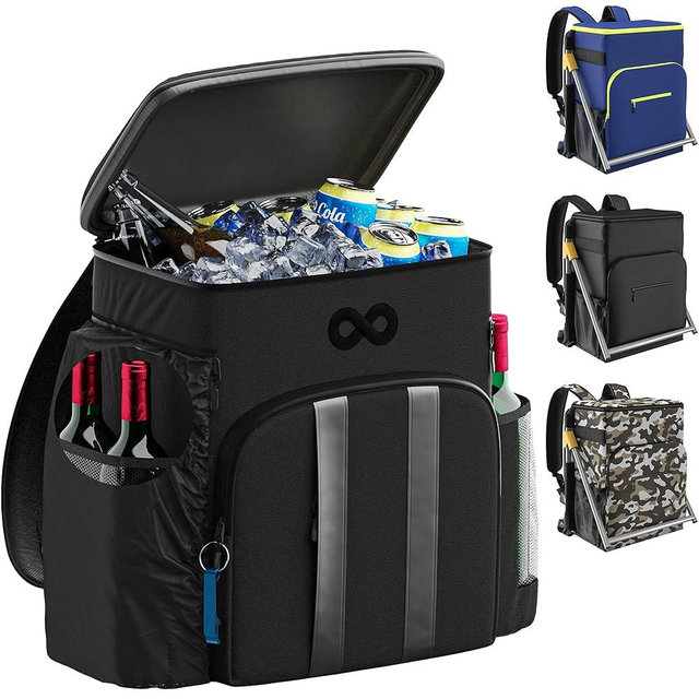 Insulated Backpack Cooler - 54 Cans, 24 Hour Cooling, Wider Straps, Lightweight Leak Proof Liner, Portable Cooler Backpack Bag for Men Women Beach Picnic Travel Lunch Camping - Everlasting Comfort