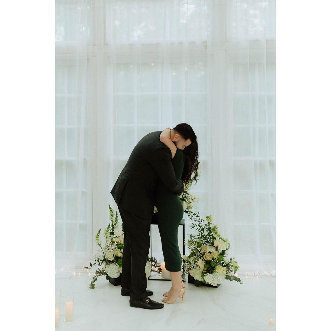 she said yes!