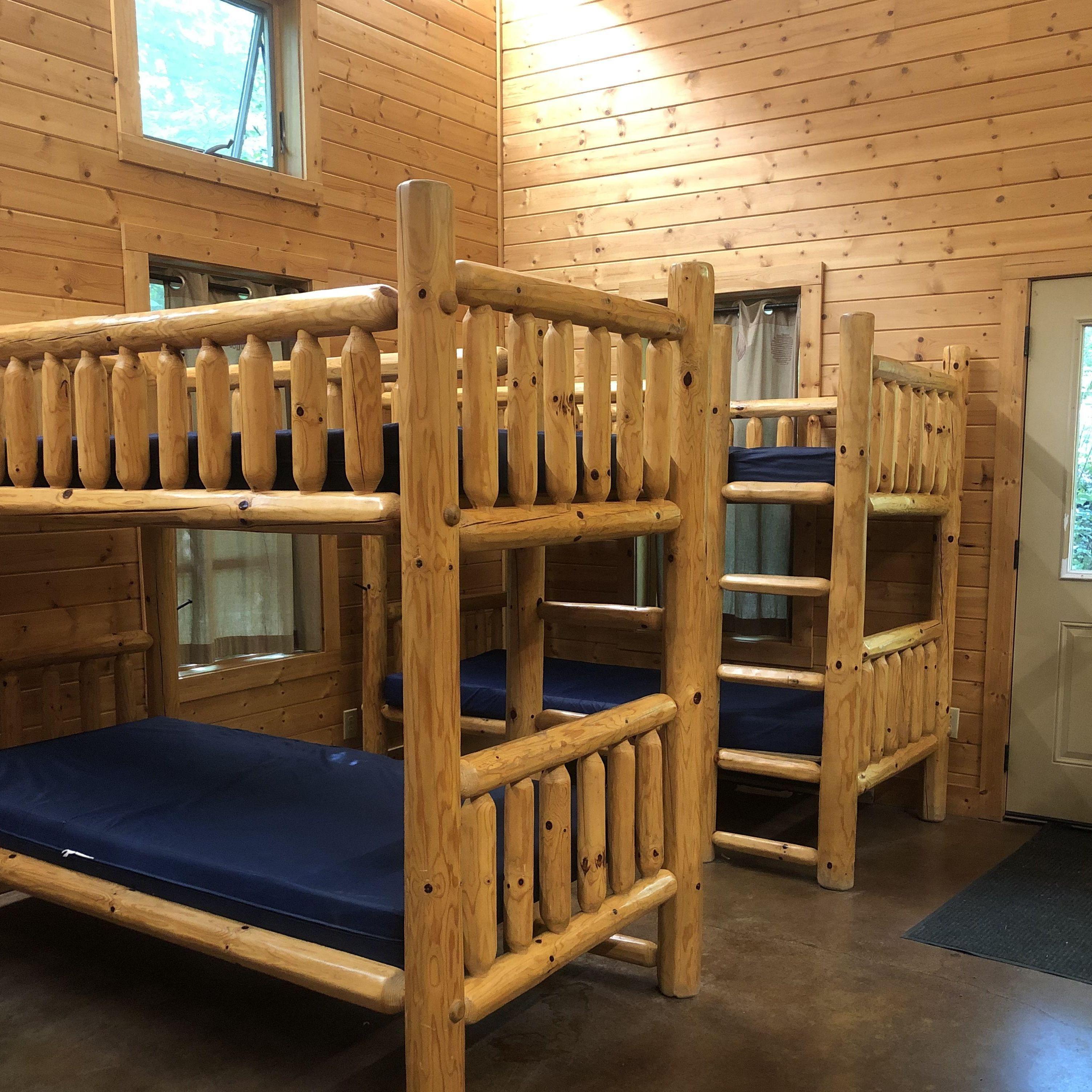 Cabin bunk beds.
