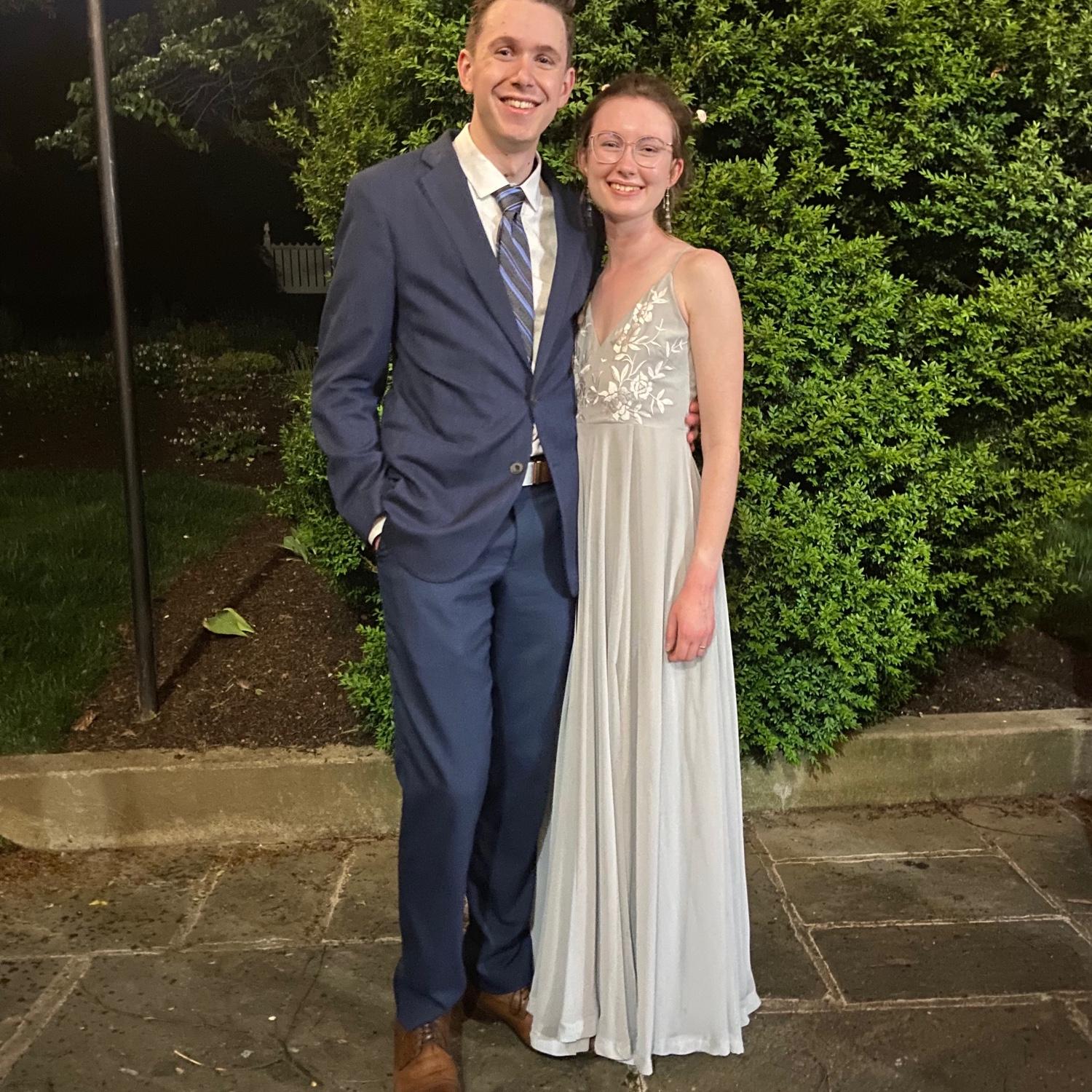 04/30/2024 - Michael invited Ana to Liberty Ball. Despite looking very awkward in this photo, it was a lovely evening. They had their first slow-dance here.