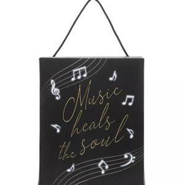 Music Heals The Soul Light Up Canvas Wall Decor | Hobby Lobby | 2557049