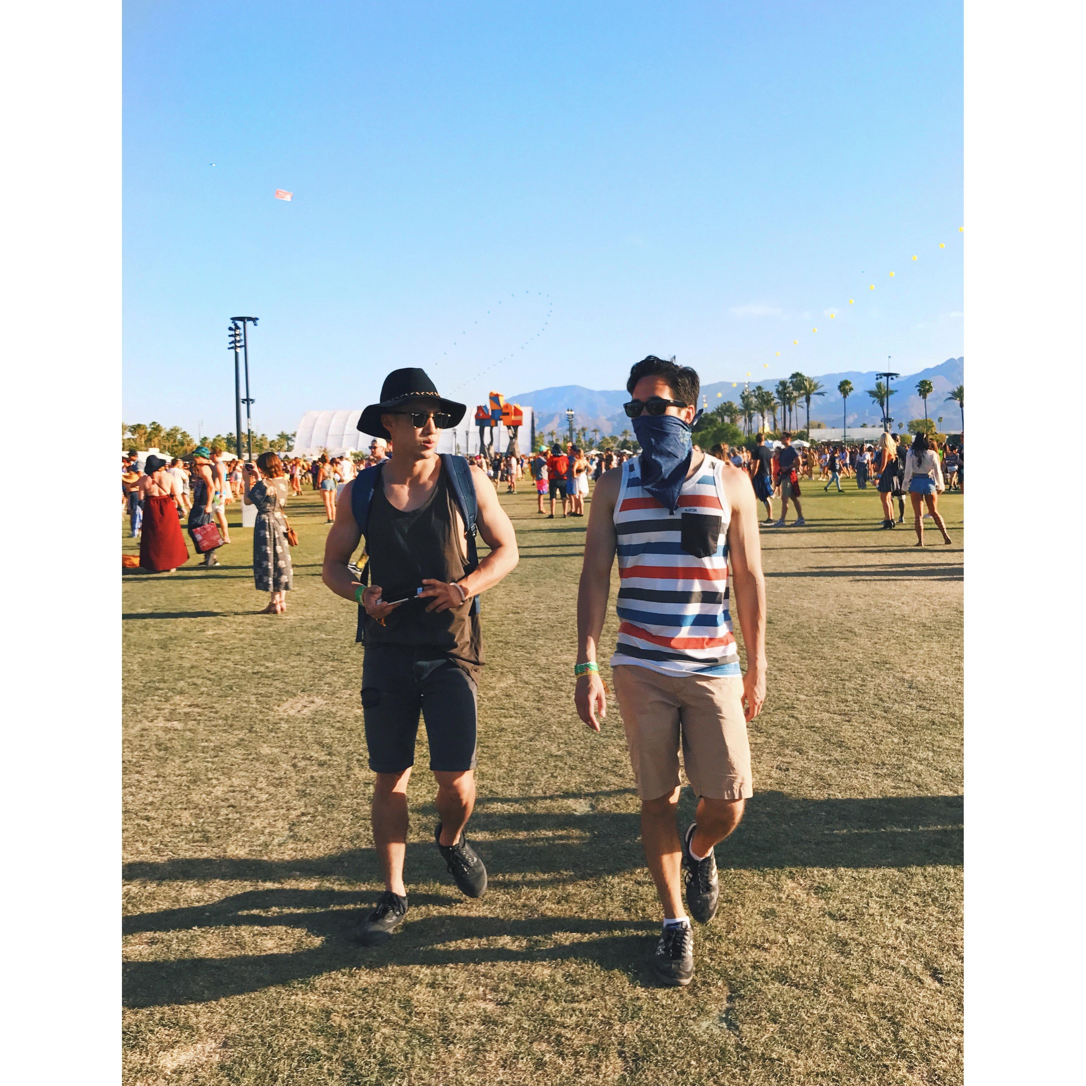 Daniel and Kyle at Coachella