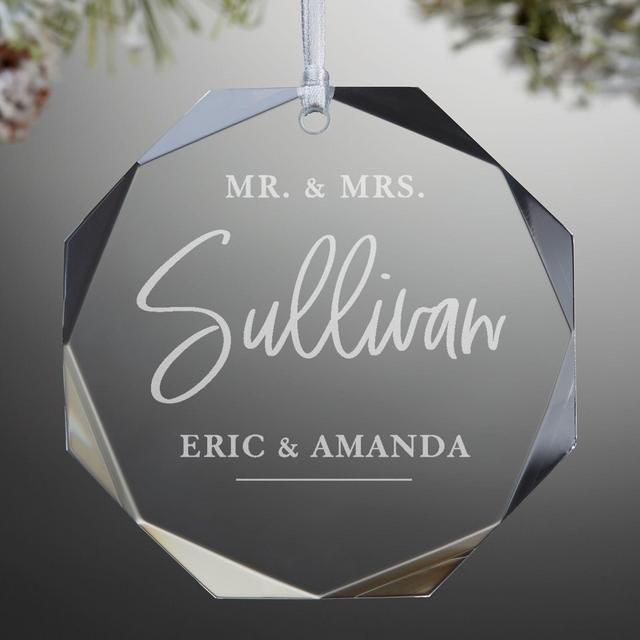 Classic Elegance Wedding Premium Personalized Ornament