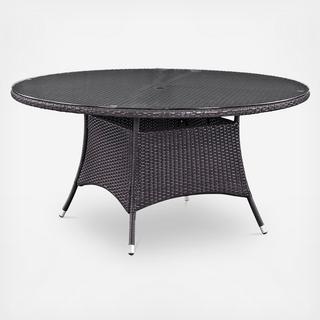 Convene Round Outdoor Patio Dining Table