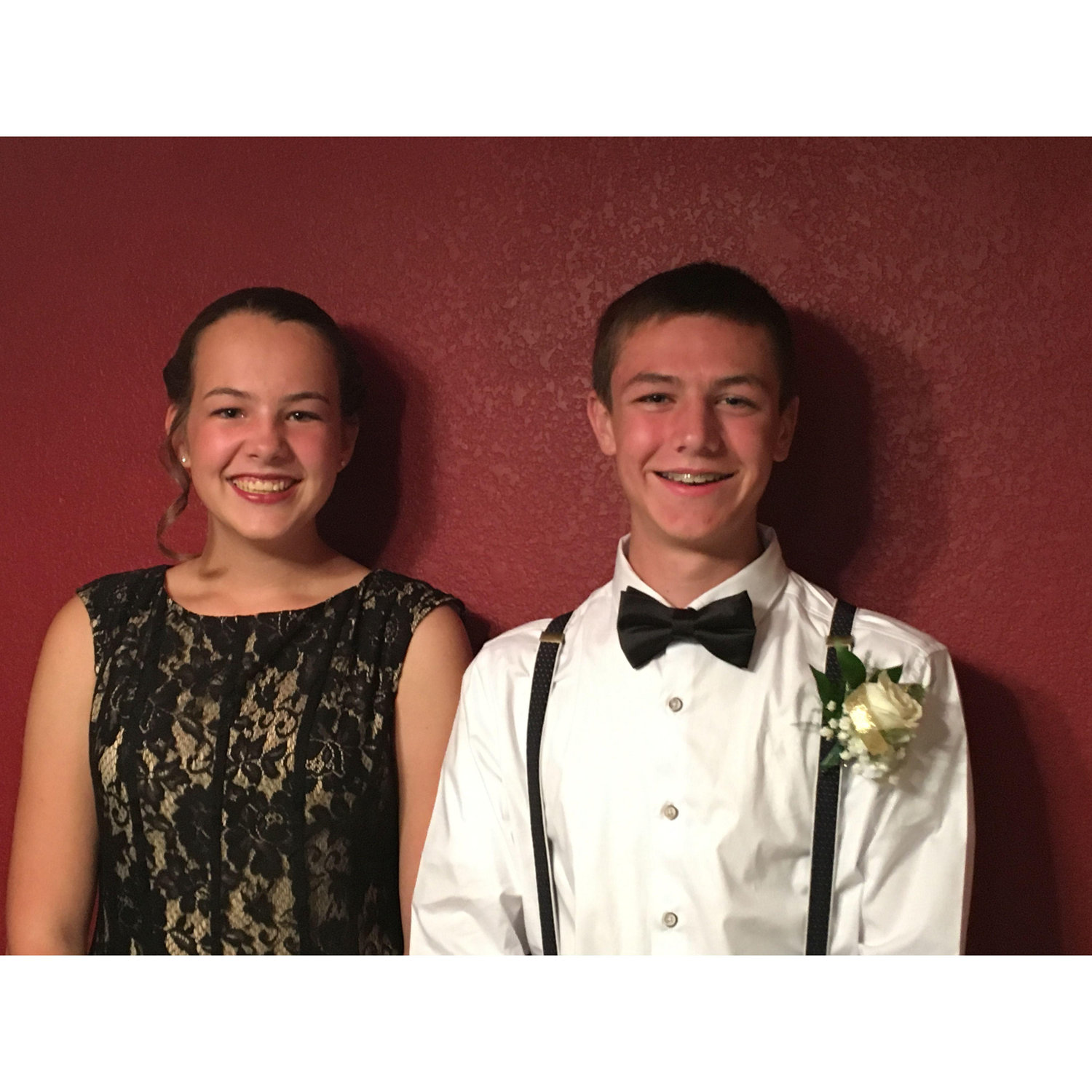 Our first picture EVER, Freshman Homecoming, 2017