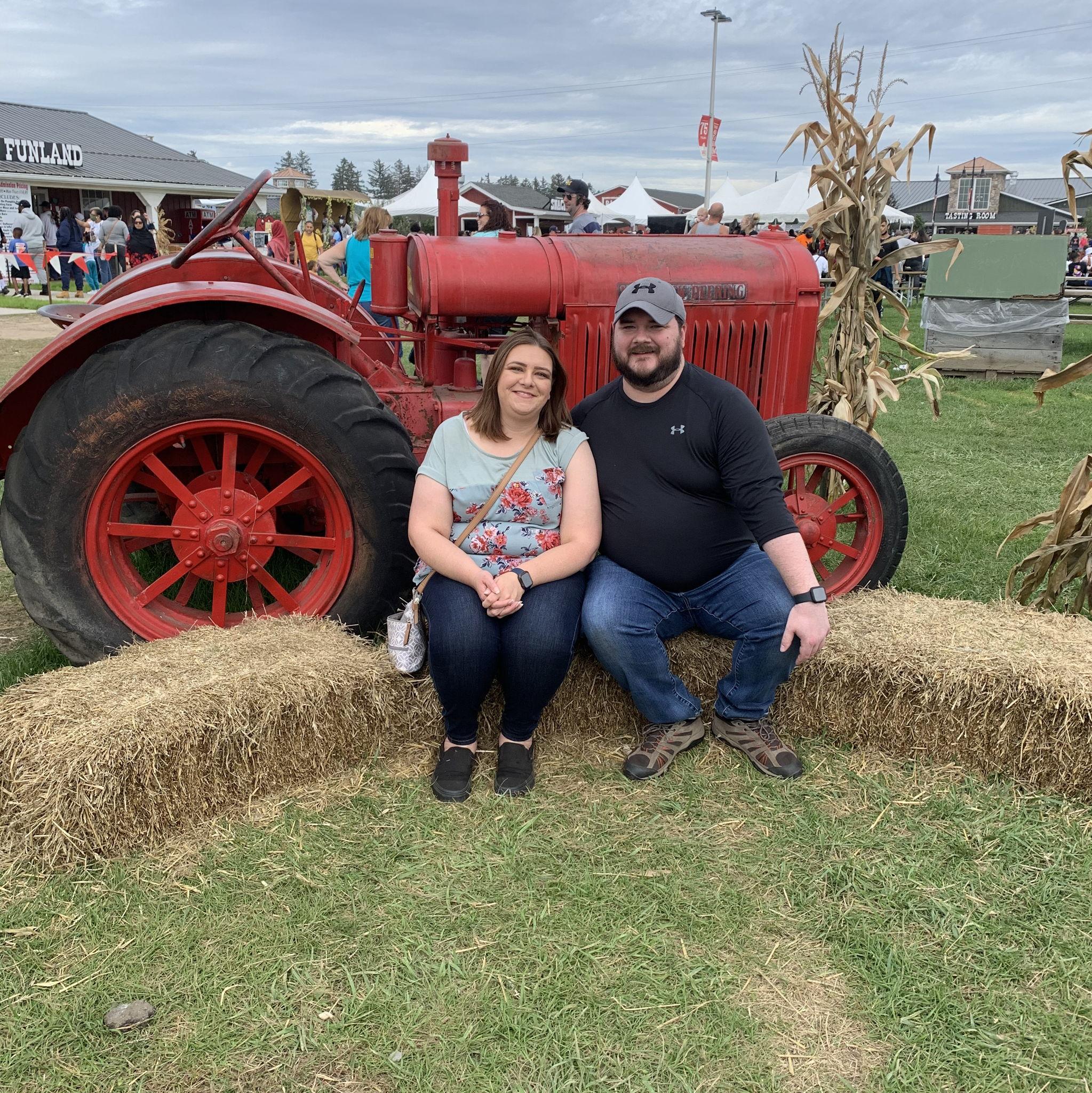 Our first photo together. Blakes Cider Mill.