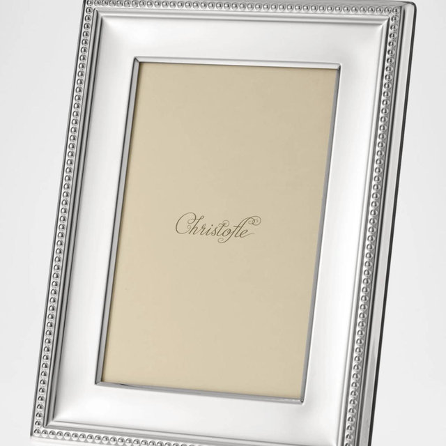 Christofle - Perles Silver-Plated Picture Frame, 4" x 6"