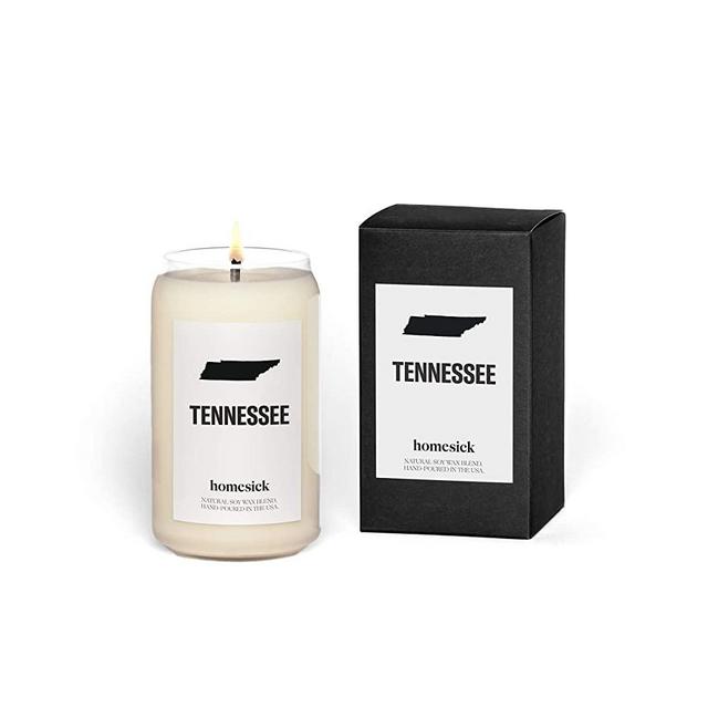 Homesick Scented Candle, Tennessee - Scents of Whiskey, Bergamot, Lemon, 13.75 oz