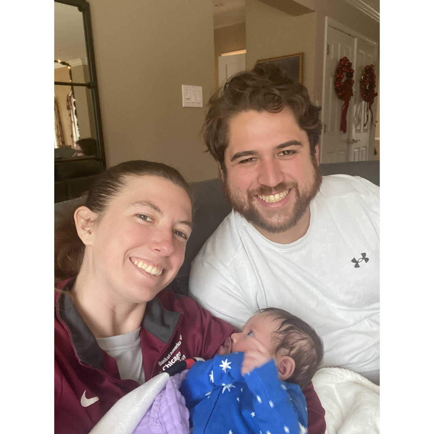 With our precious flower girl