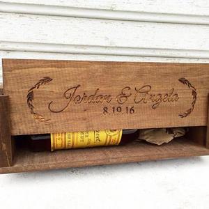 Wedding Wine Box, Personalized Gift