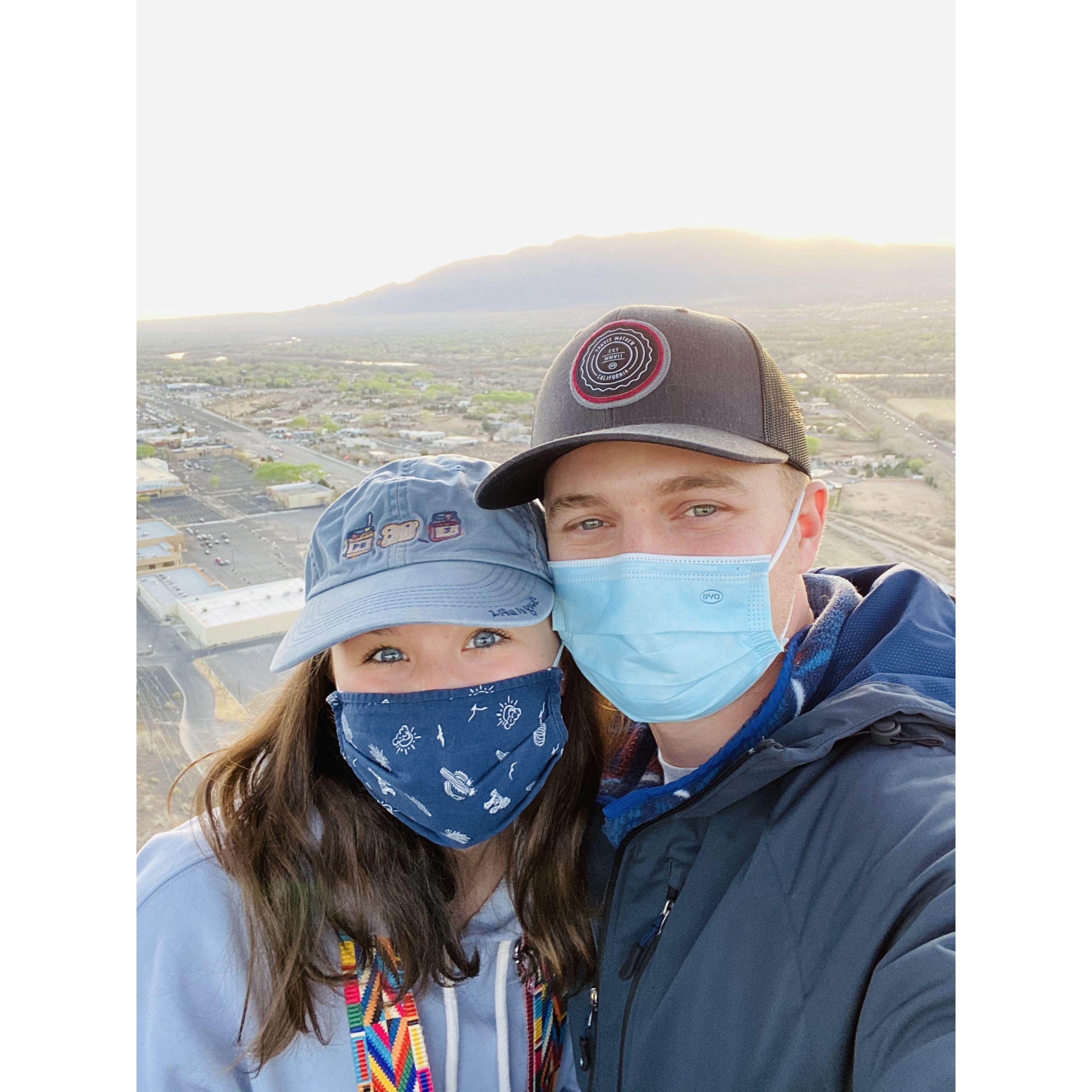 Our first hot air balloon ride!