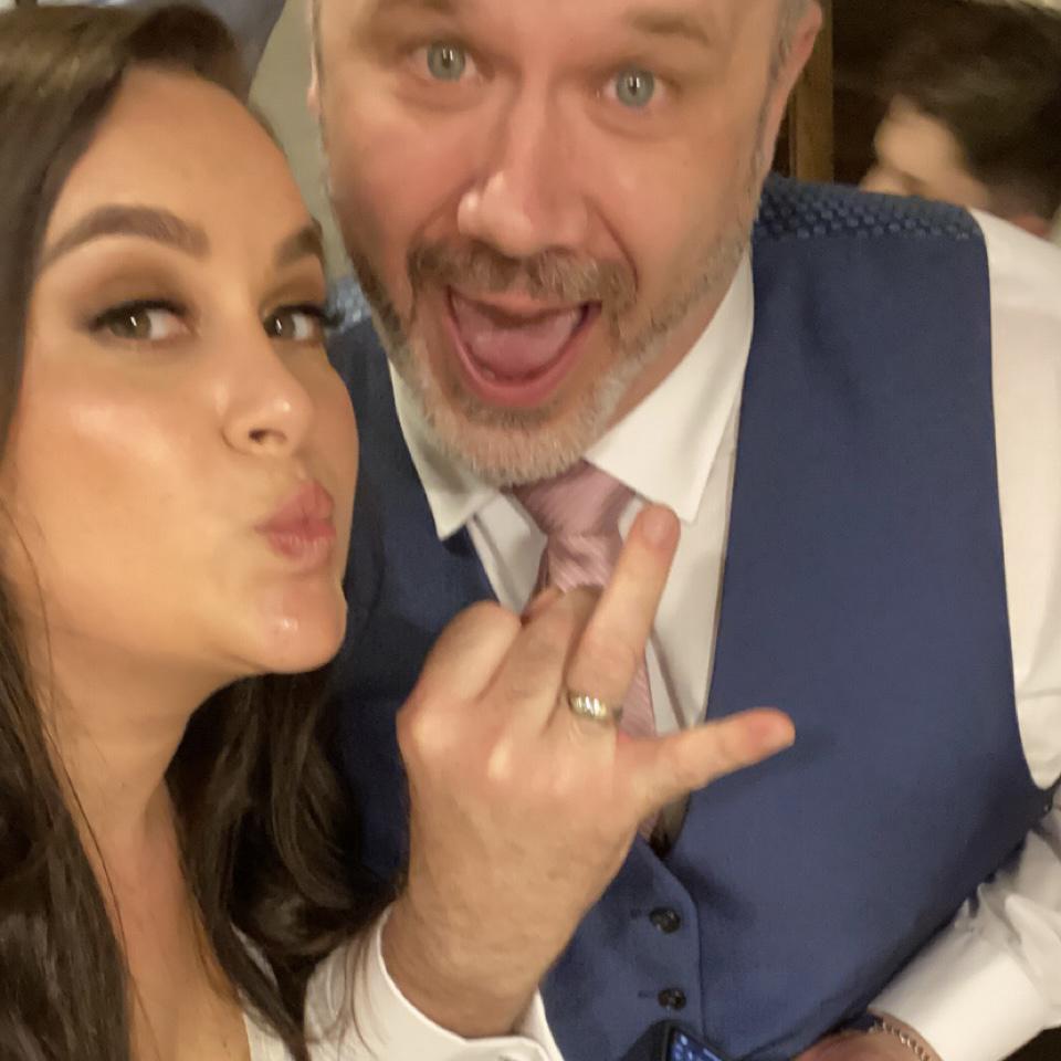 Our first selfie as husband and wife