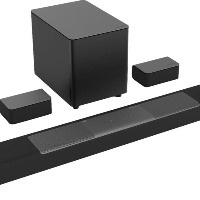 VIZIO - 5.1.2-Channel M-Series Premium Sound Bar with Wireless Subwoofer, Dolby Atmos and DTS:X - Dark Charcoal