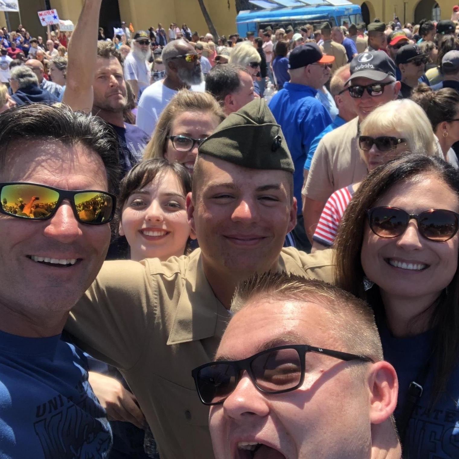 Then, went down to San Diego to see Brandon graduate from Marine Boot Camp... wow, how he's changed in these past 4 years - April of 2019