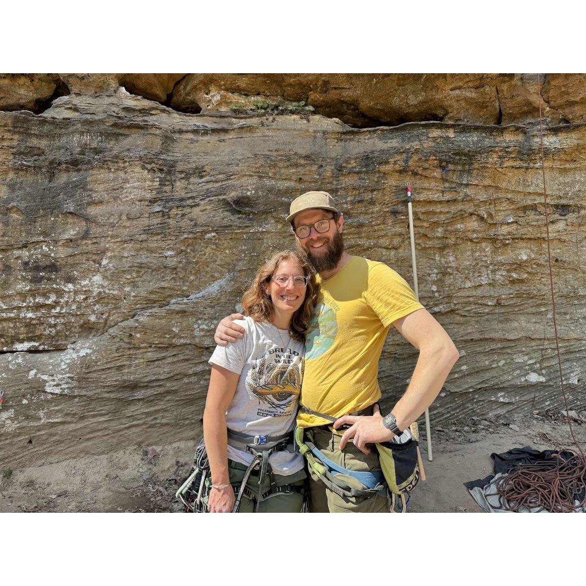 Climbing in the gorge