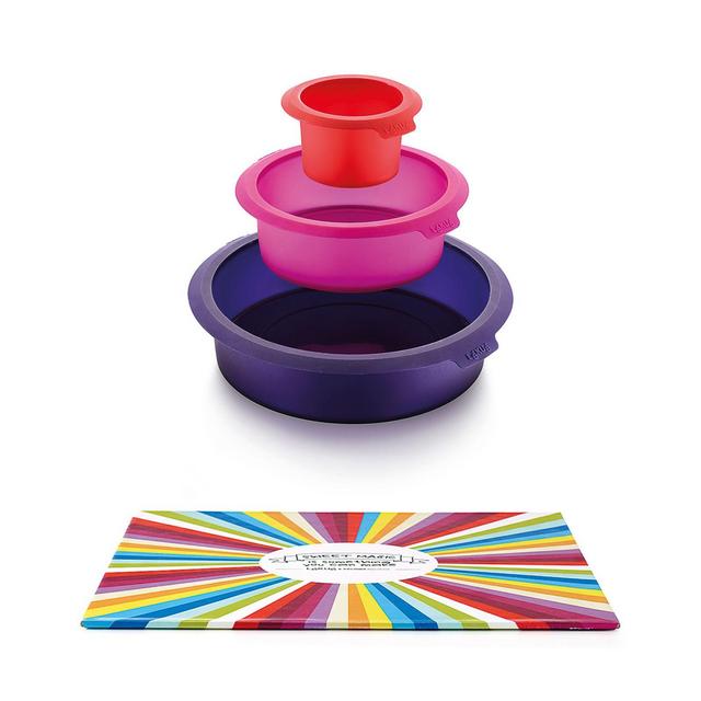 Lékué Surprise 3-Tier Silicone Cake Pan Set