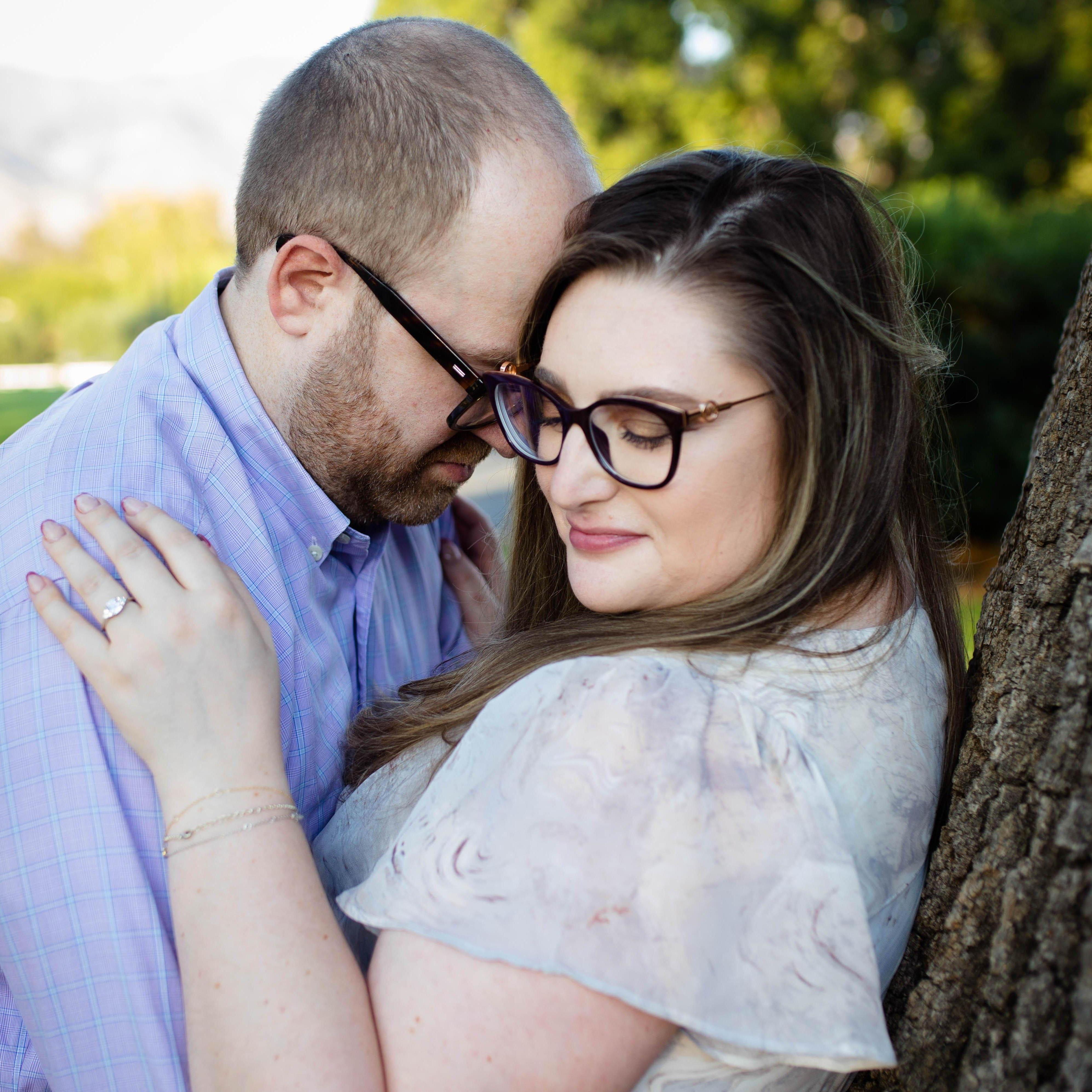 A shot from the surprise photoshoot right after Zach proposed!