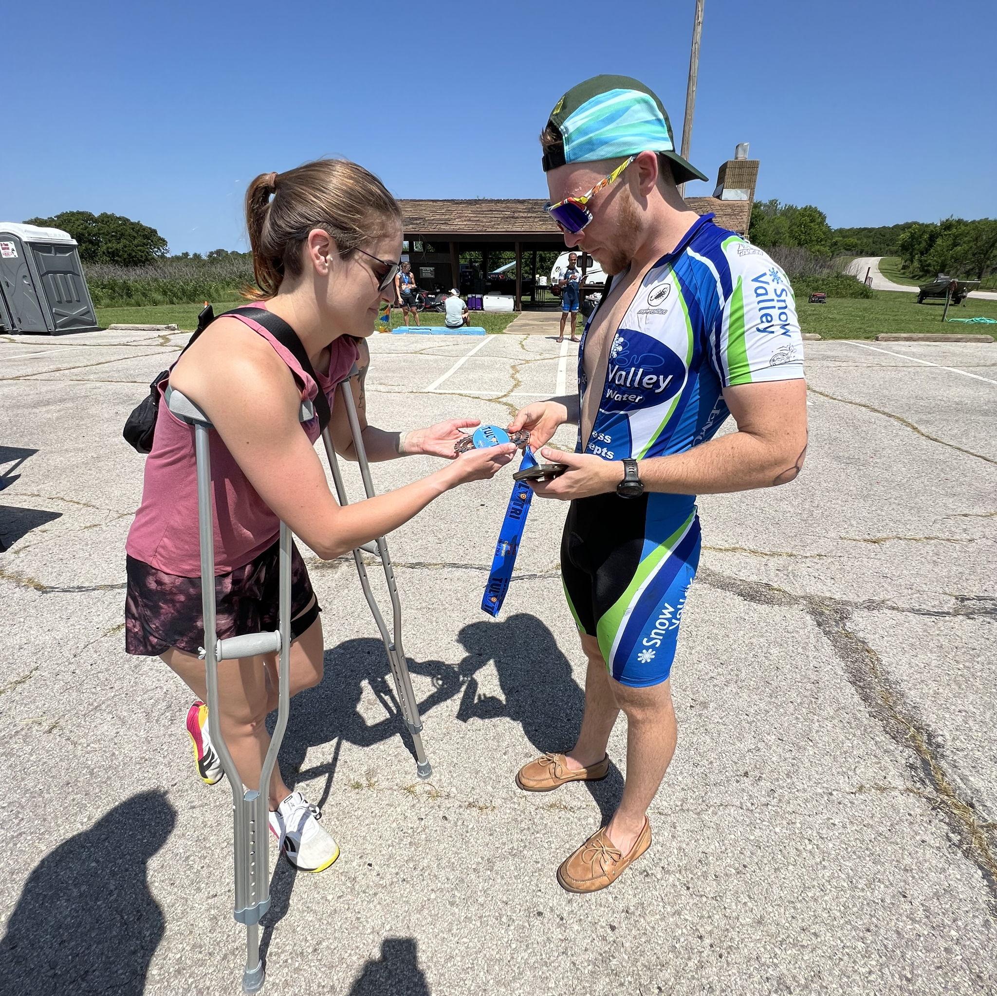 Race crew! Steph had no idea what she was getting herself into