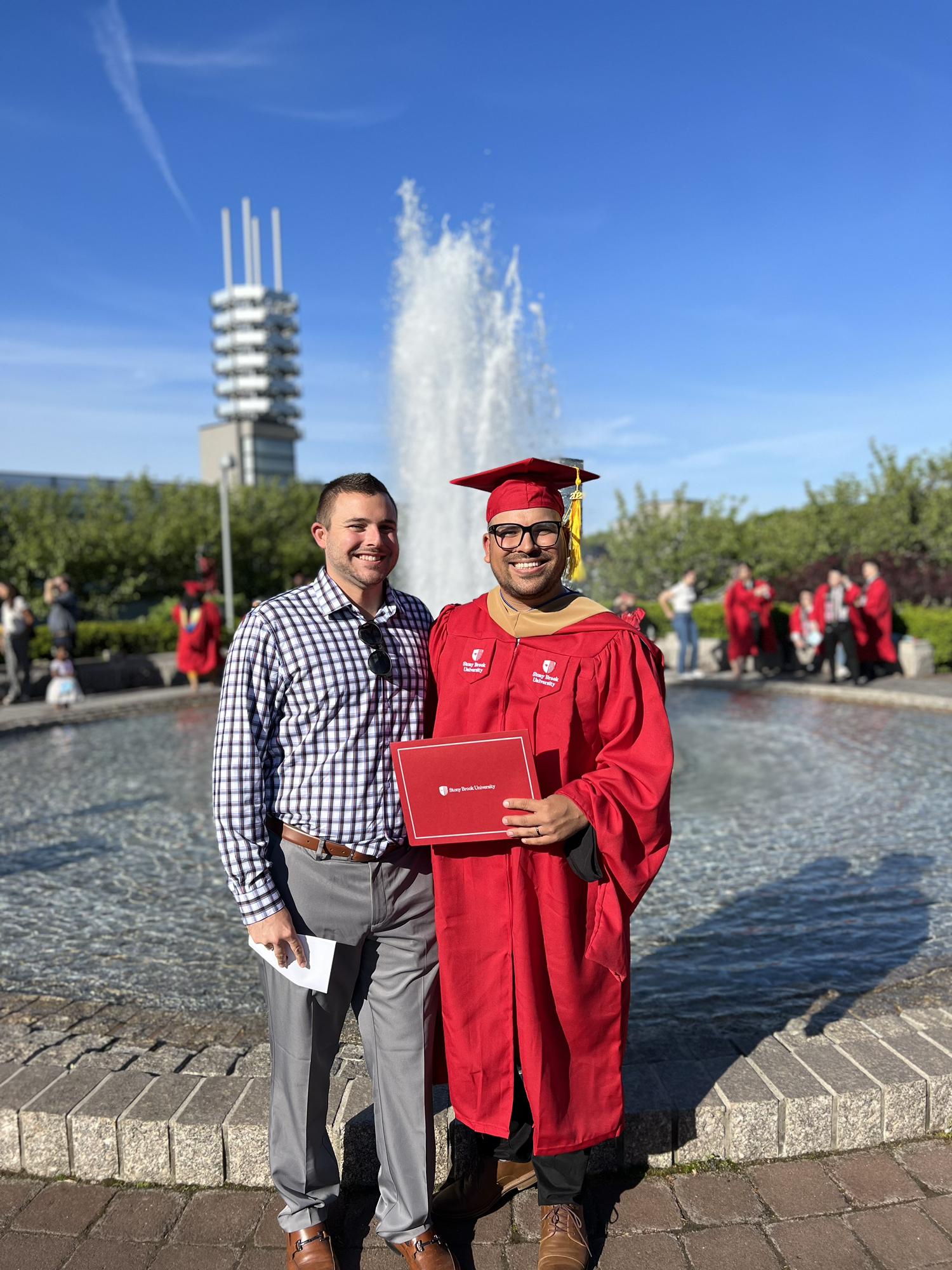Sergio’s Master of Human Resource Management commencement from Stony Brook University