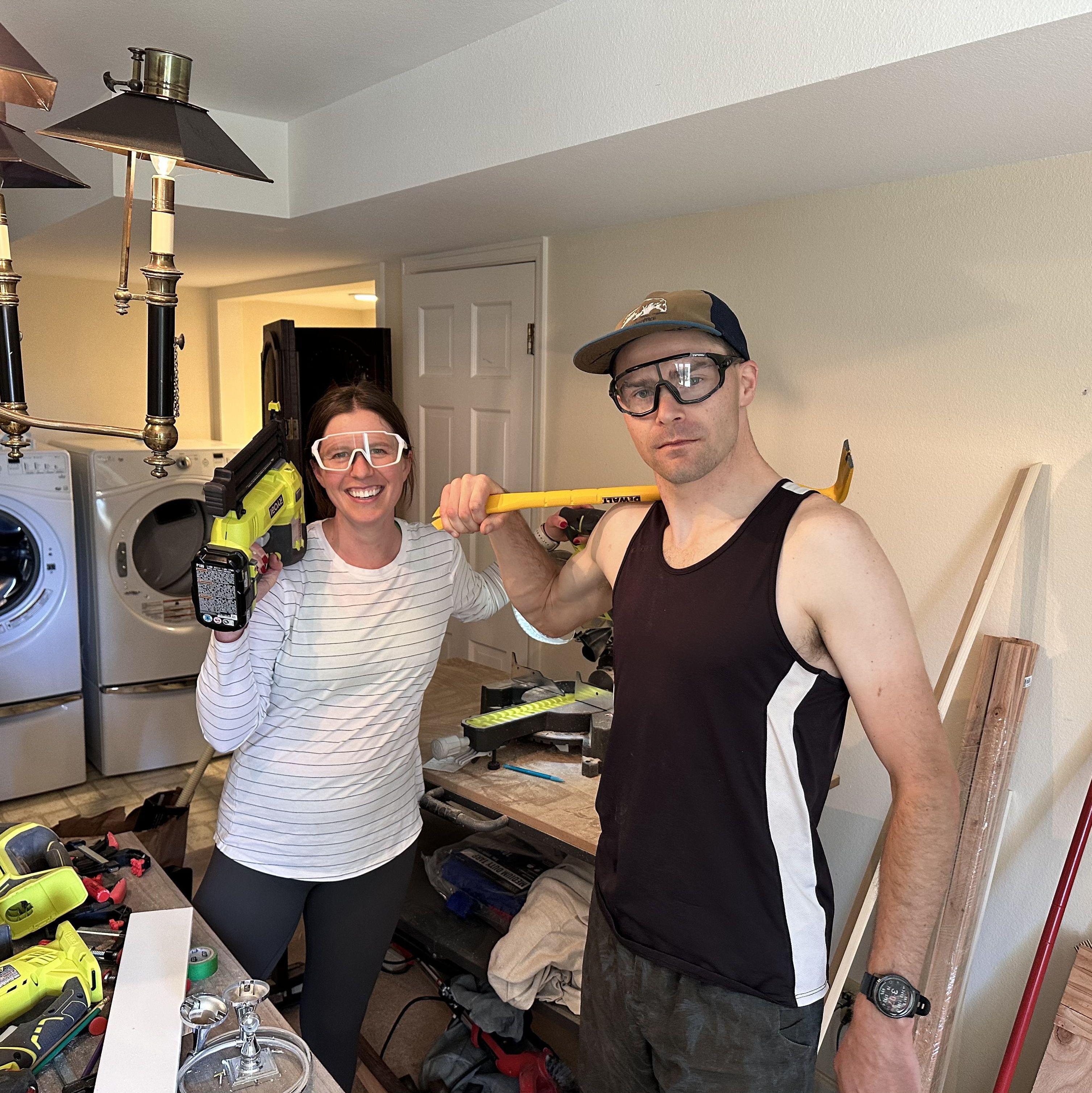 Working in the basement