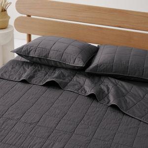 PACT Home Charcoal Organic Organic Quilt FQ
