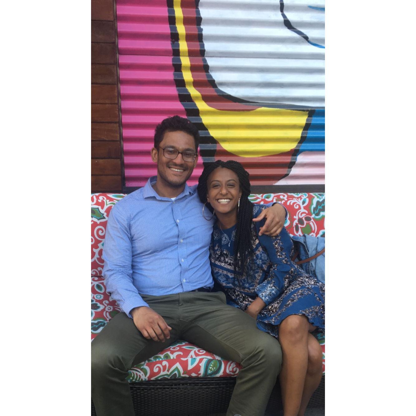 Our first photo together!