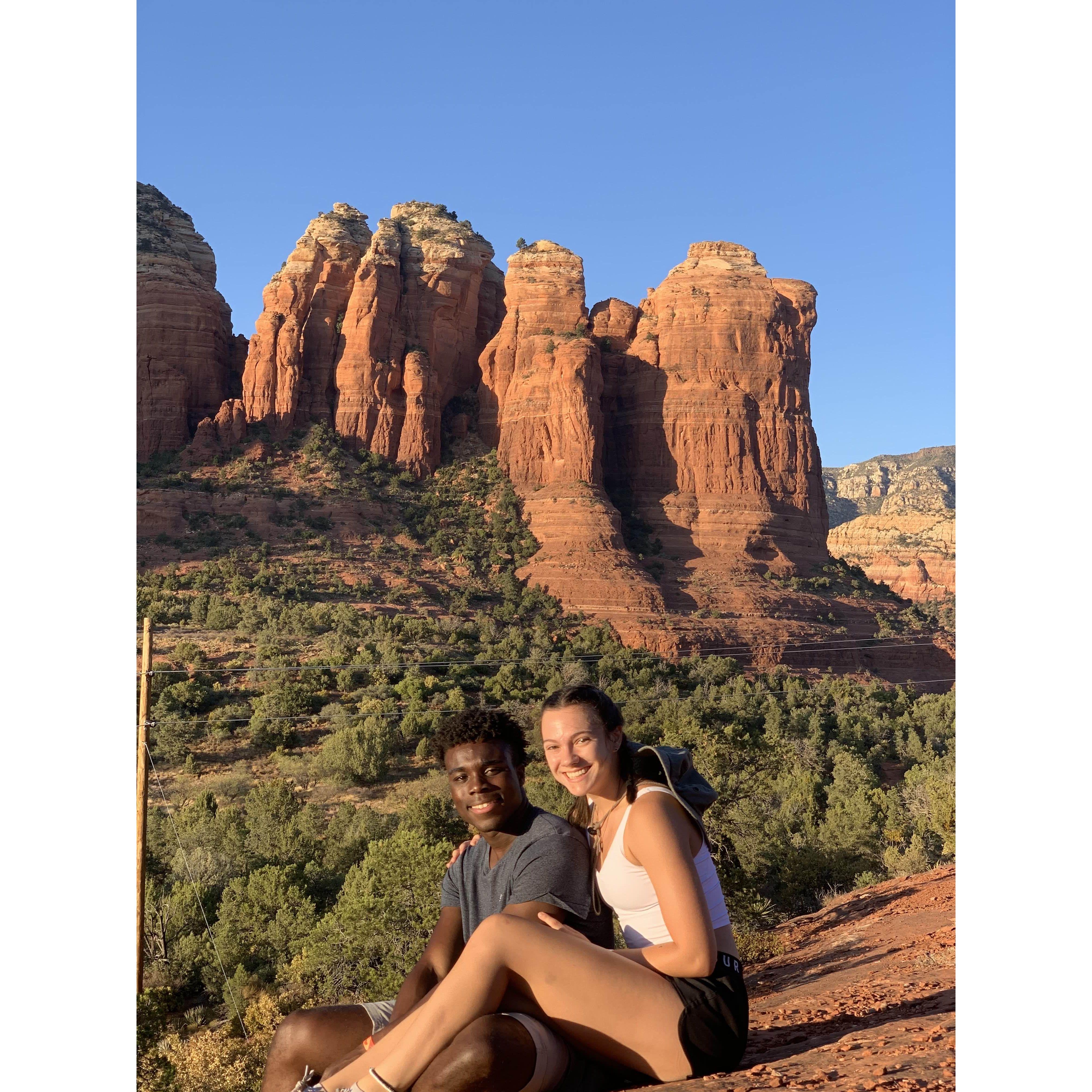 October 10, 2020 - Leighton's first visit to Arizona while Aly was in grad school
