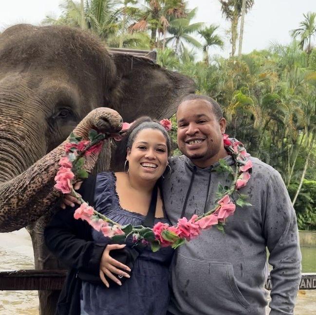 Elephant encounter in Bali