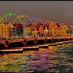 Sunset at Queen Emma Bridge