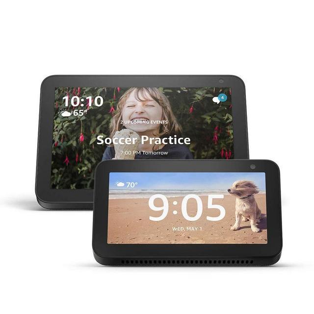 Echo Show 8 (Charcoal) with Echo Show 5 (Charcoal)