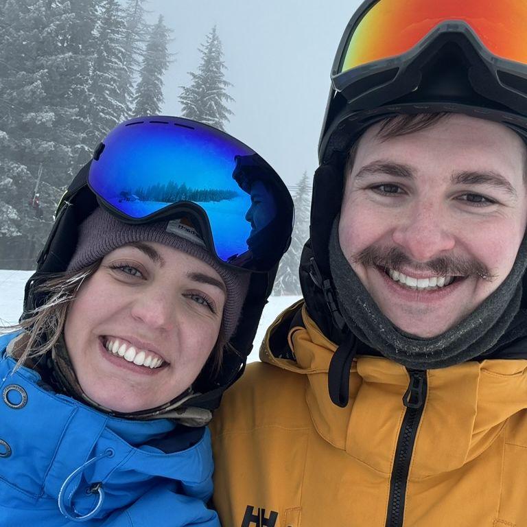 Learning how to ski!