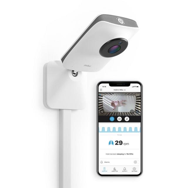 Miku Original Smart Baby Monitor with Wall Mount Kit