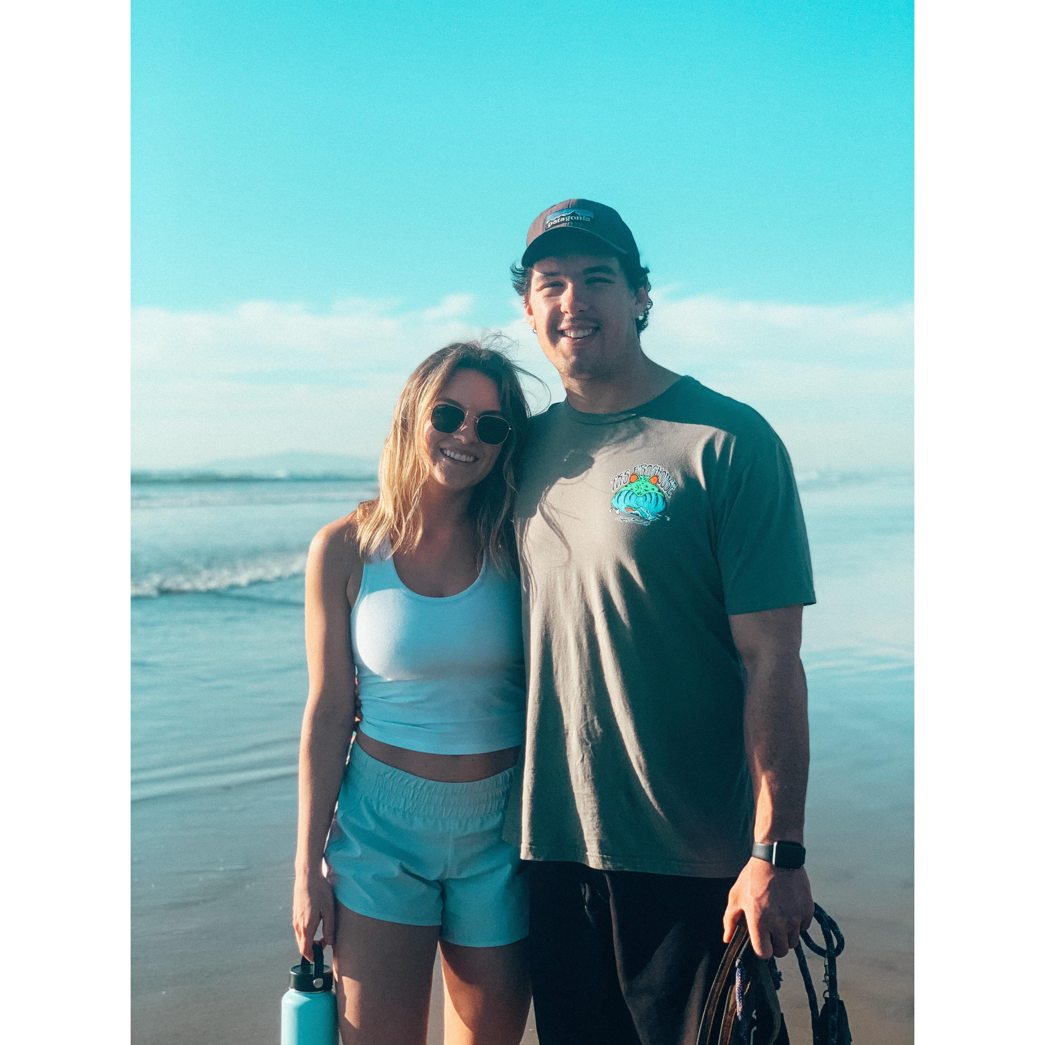 Two of our favorite things, the ocean and each other.
