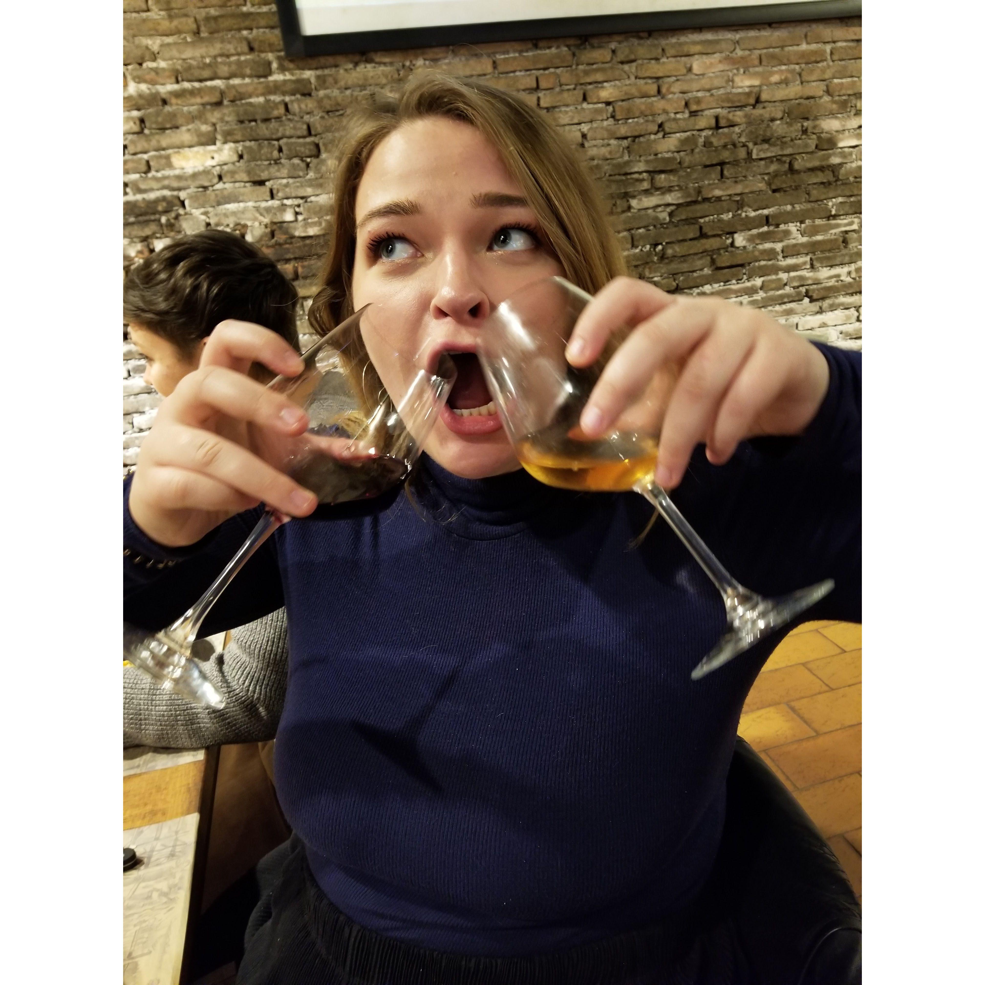 2020 - Wine tasting in Rome (we brought the life to the party obvi).