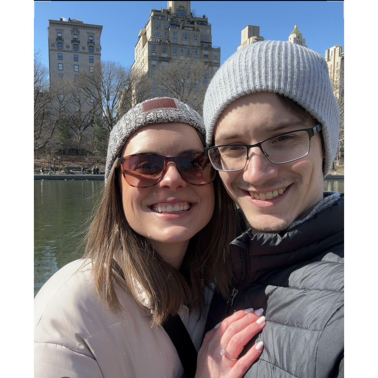 The day we got engaged!

New York, NY - 2024