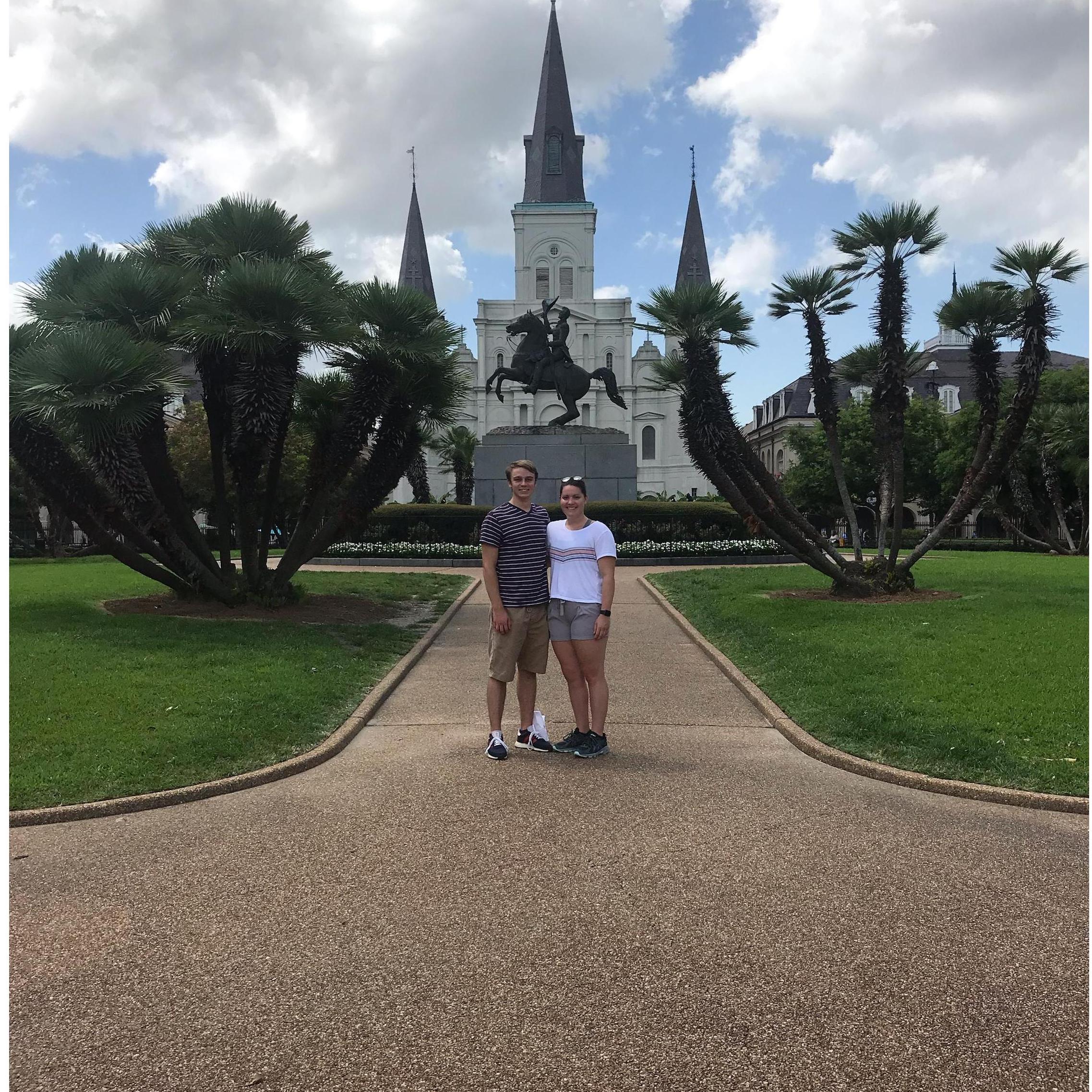Visiting the Cathedral in New Orleans