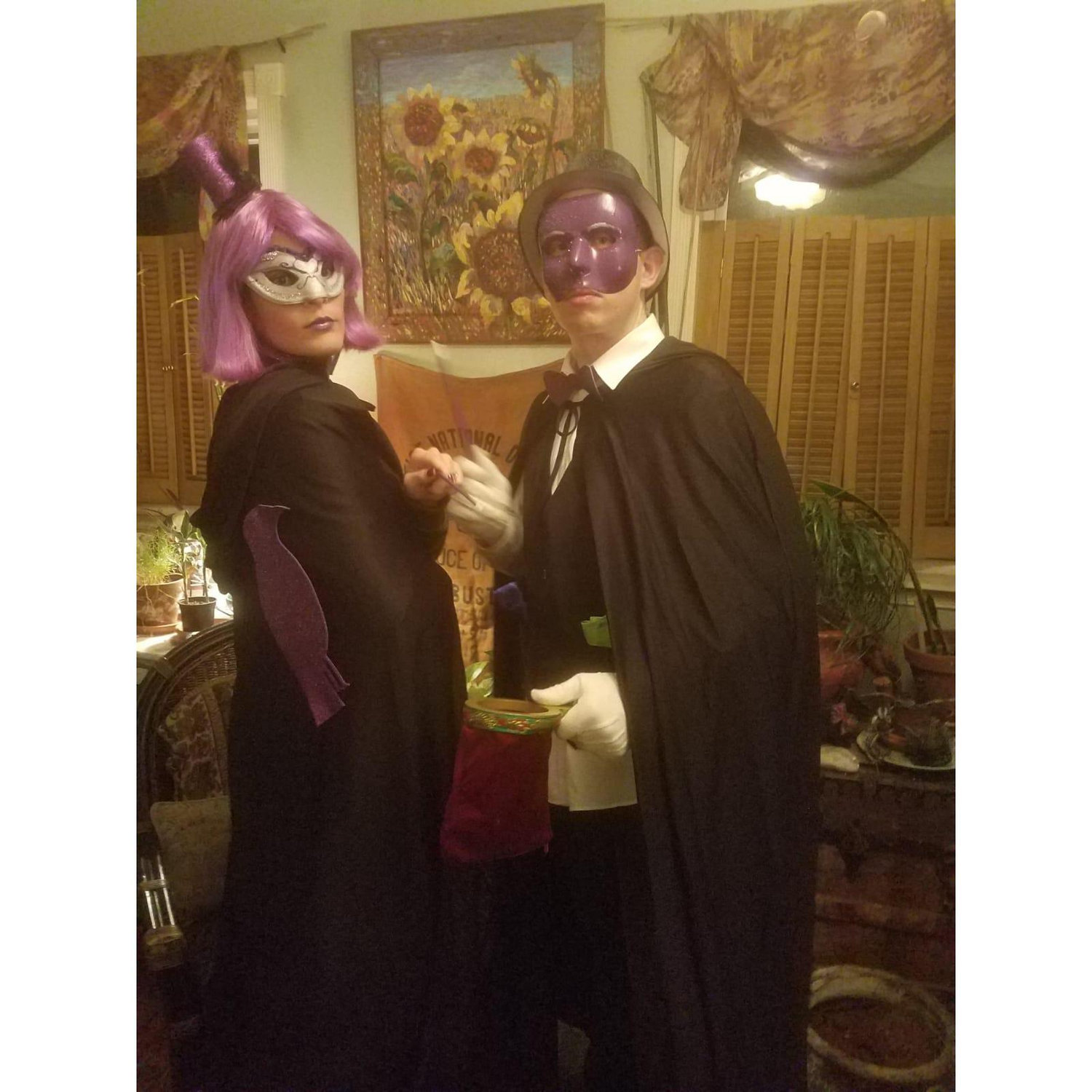Matching magicians, Halloween (October, 2018)