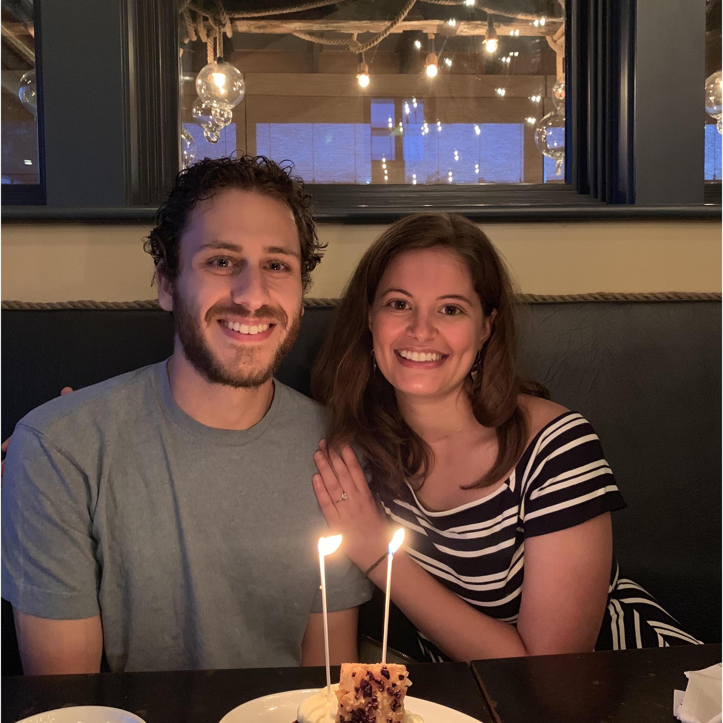 Our friends Chelsea & Erik Burrows took us to a restaurant on Martha's Vineyard to celebrate our engagement in June 2019.