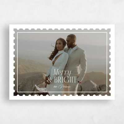 White Landscape Holiday Card - Brynwood Landscape