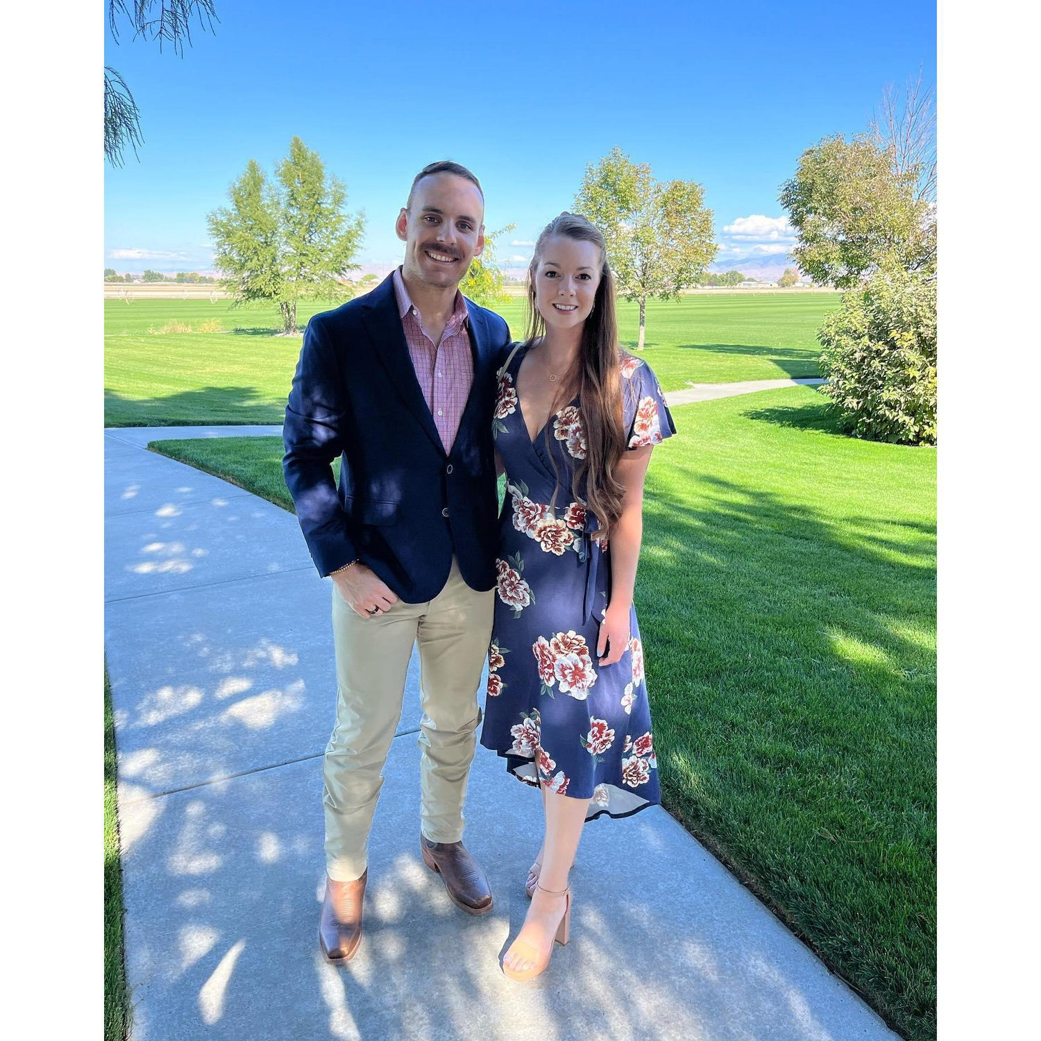 Celebrating Chance's Aunt's wedding in Boise, ID, 2022