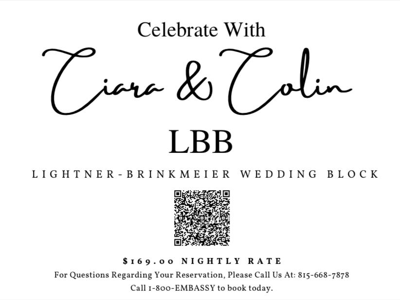 The Wedding Website of Ciara Lightner and Colin Brinkmeier