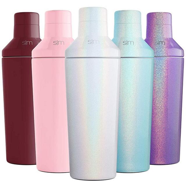 Simple Modern 20oz Cocktail Martini Shaker with Jigger Lid - Vacuum Insulated Boston Stainless Steel Tumbler - Bar Drink Mixer Gift Selenite