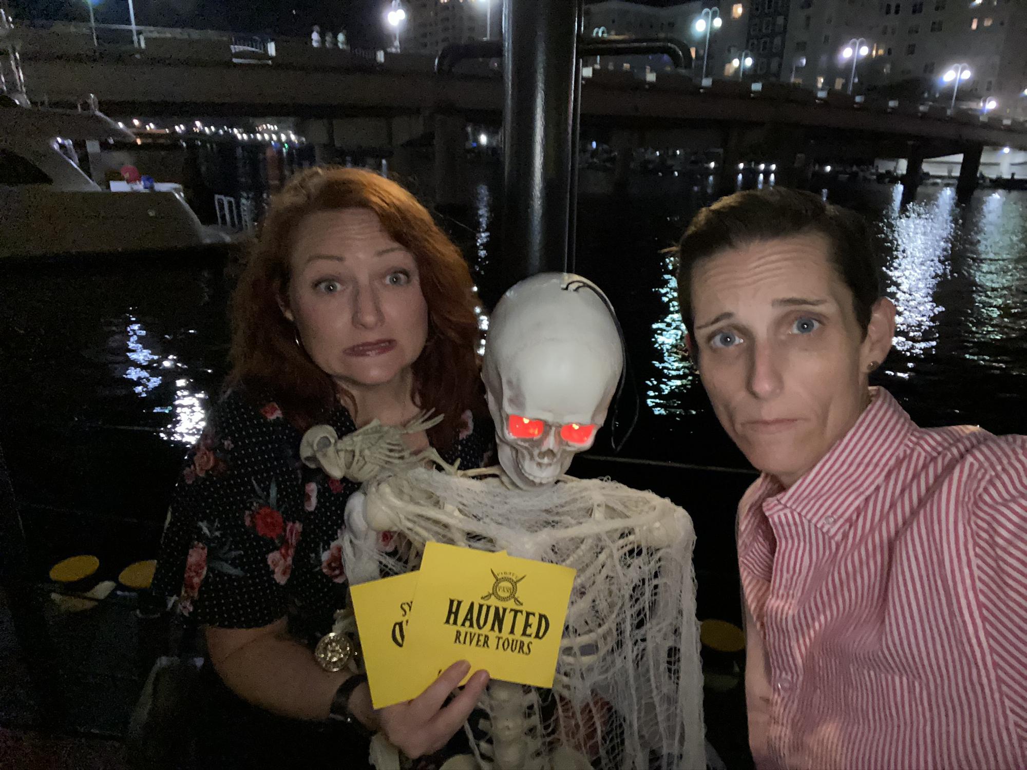 Haunted boat ride, surprise date night!