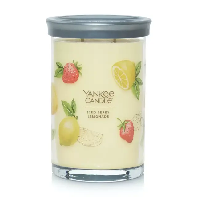 Yankee Candle Iced Berry Lemonade Signature Collection 20 oz. Large Tumbler Candle